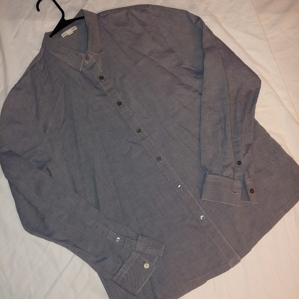 James Perse Gray Button Down Mens Shirt 3. X17